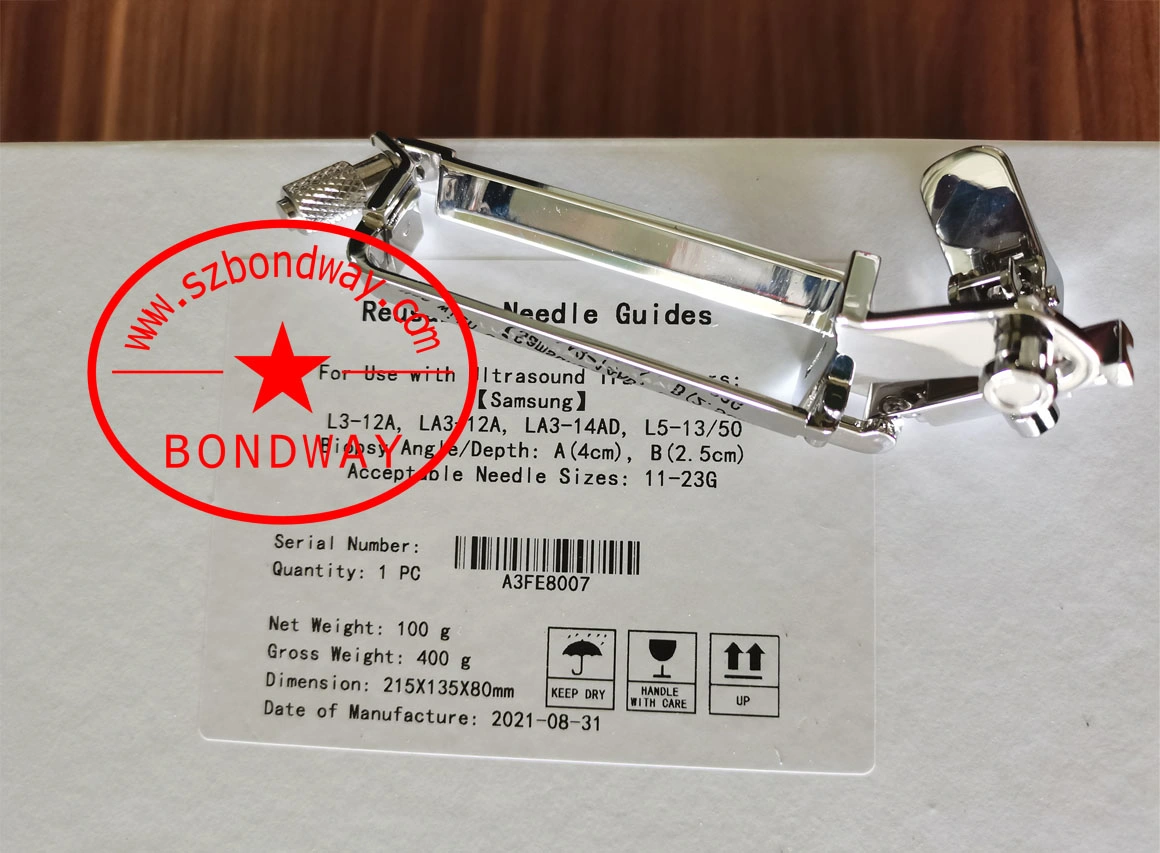 Guía de aguja de biopsia para el transductor Mindray 6CV1p 6CV1 (s) 65eb10ea 65ec10ea 65ec10eb 65ec10ec 65ec10ED, adaptador de aguja reutilizable para sonda de ultrasonidos