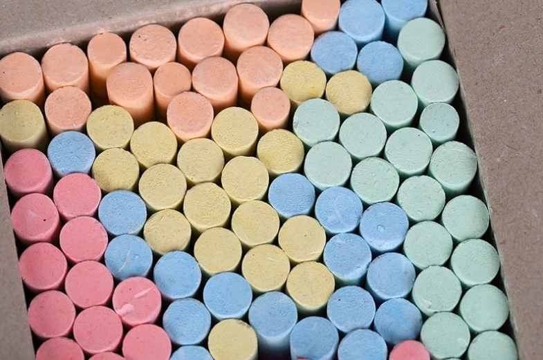 Colored Chalk Dustless Chalk Non-Toxic Chalk