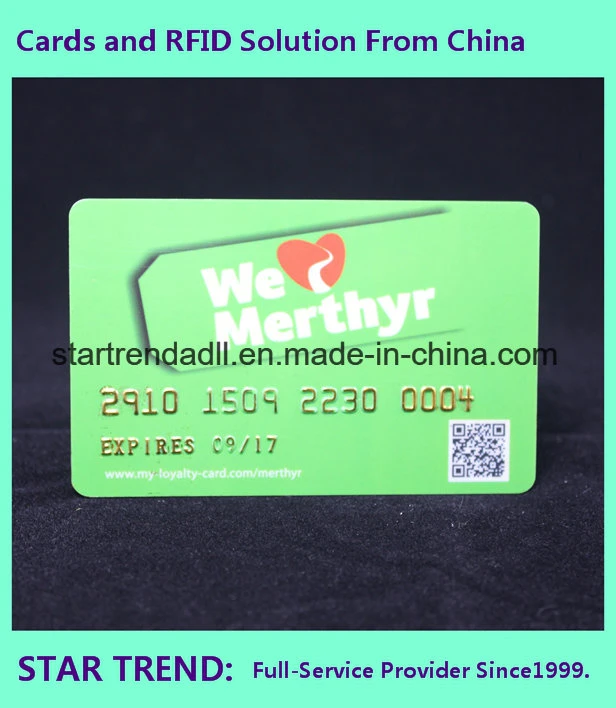 Clear Card with Magnetic Stripe and Emboss