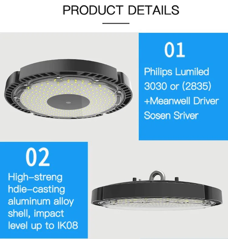 High Power LED Industrial Lamp 100W 150W 200W / LED High Bay Light LED Highbay Light Industry Lamp IP66