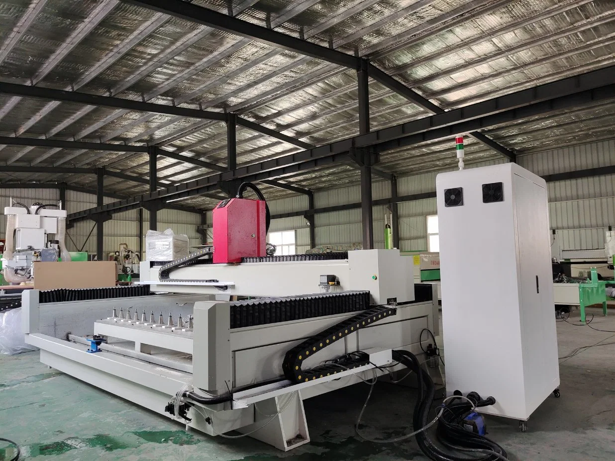 Quartz Stone Processing Center Fully Automatic Cabinet Countertop Hole Digging and Edging Processing Equipment Rock Slab Cutting Machine Woodworking CNC Stone