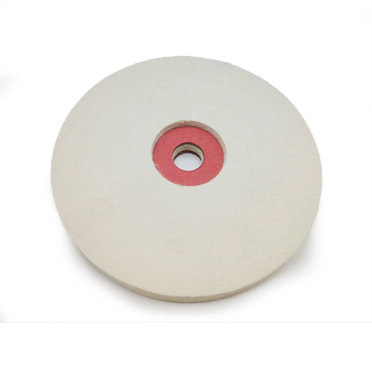 100% Wool Grinding Wheel 7 Inch Red Wool Felt Polishing Wheel