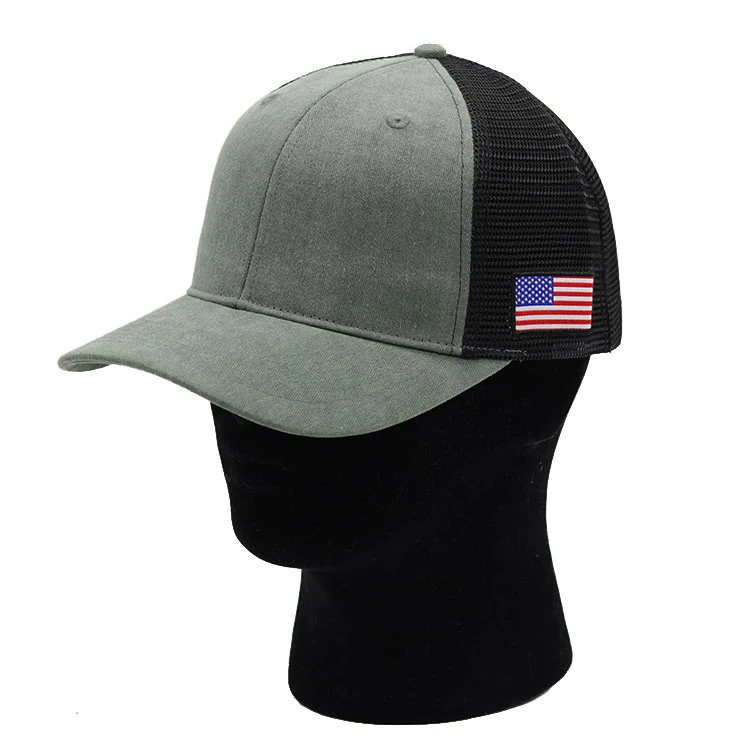 Multiple Styles Fashion Unisex Trucker Hat Custom Logo American Flag Distressed Mesh Trucker Hat Caps Wholesale/Supplier