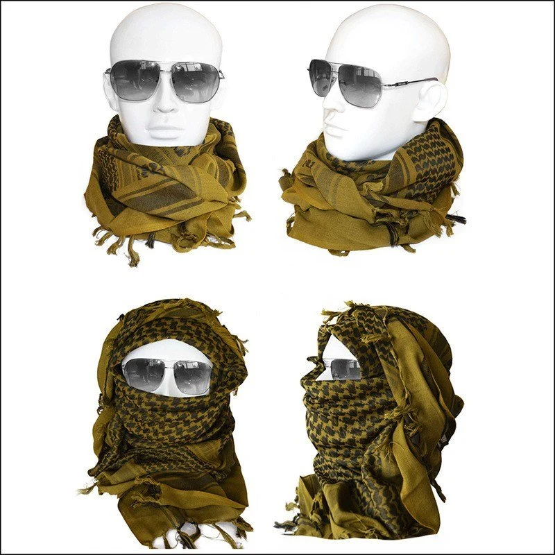 Winter Summer Arab Muslim Outdoor Men Casual Warm Scarf Windproof Wind Scarf