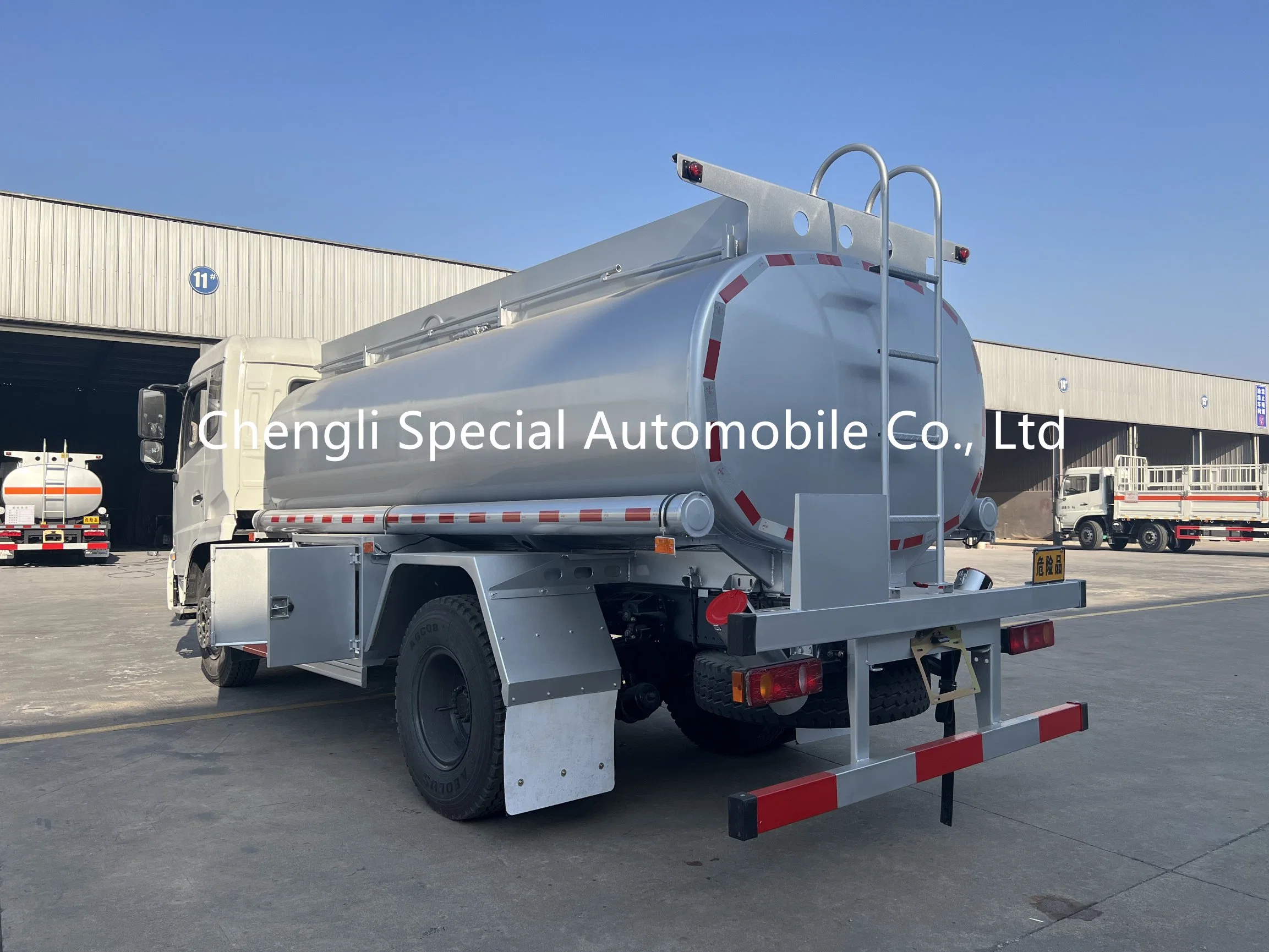 10cbm Dongfeng 6 Wheels Aluminum Alloy Refuel Doesel Oil Tank Bowser Truck