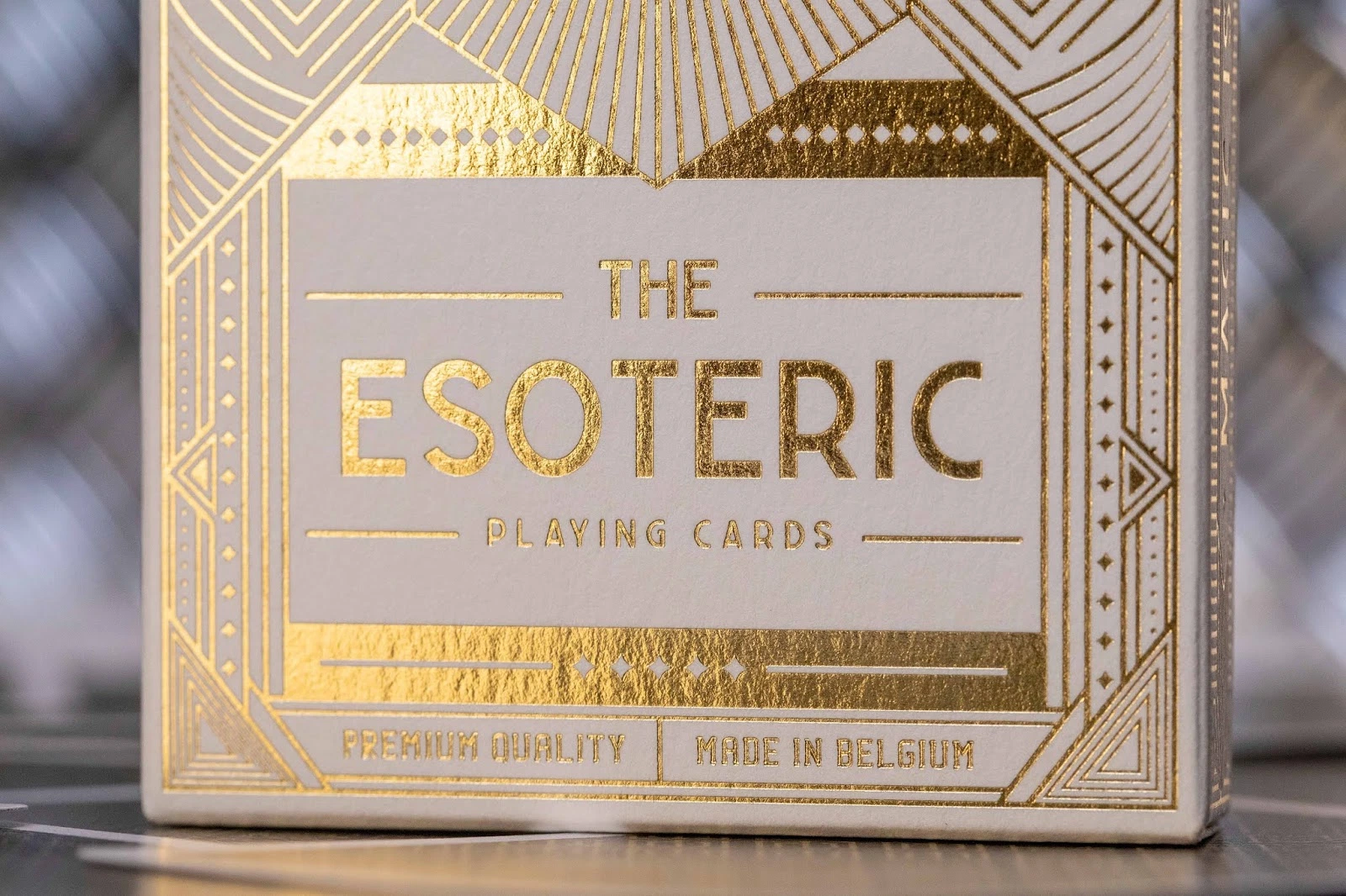 Cartão de cartões de póquer de estampagem Gold de luxo e impressão personalizada
