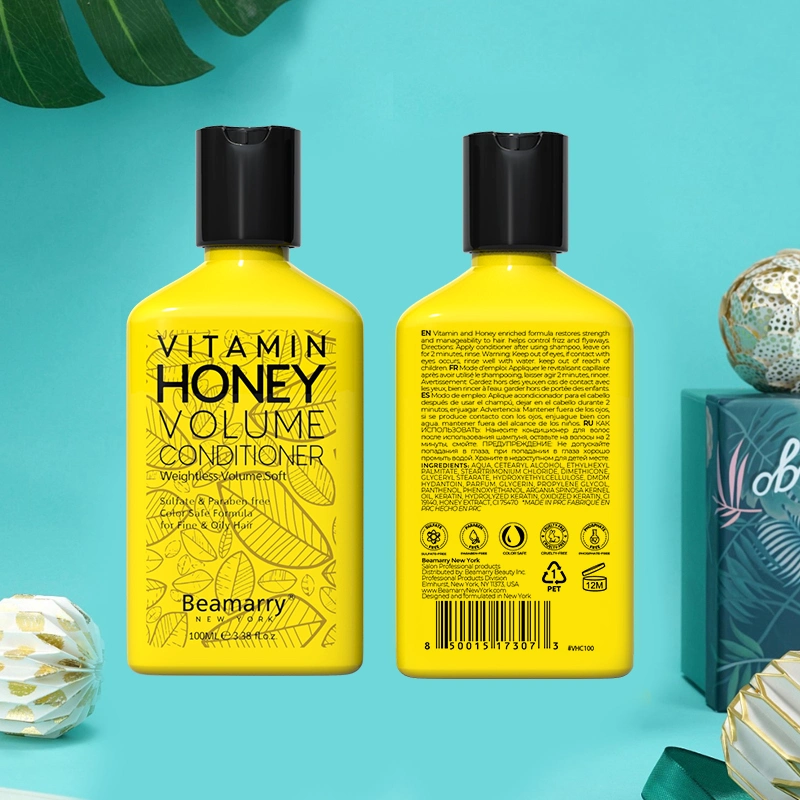 China Manufacturer Factory Vitamin Honey Curl Care Shampoo Anti Hair Fall Organic Royal Jelly Shampoo Leave in Conditioner