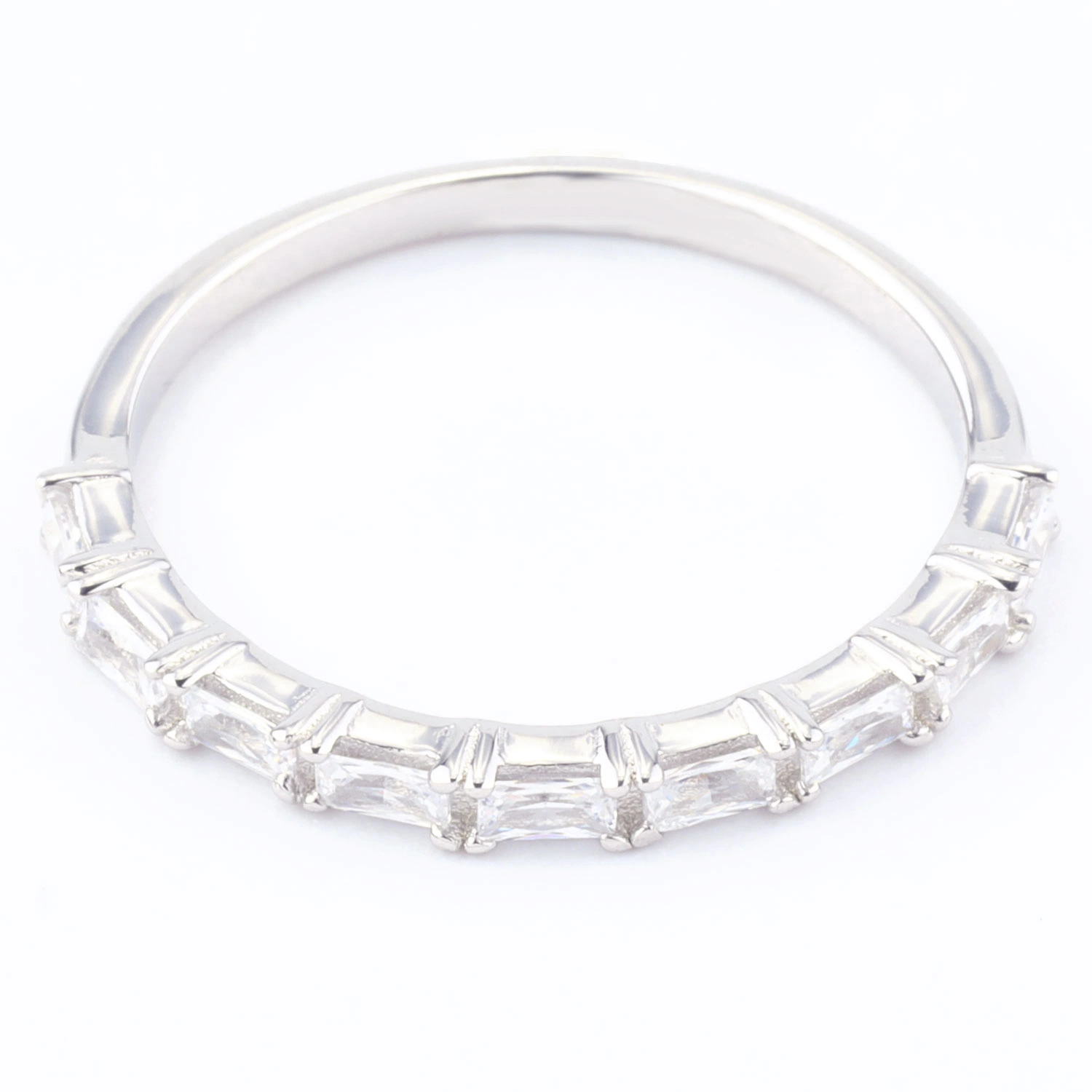 Vente en gros OEM beau cadeau de mode argent bijoux mariage Gem Ring Pour les femmes