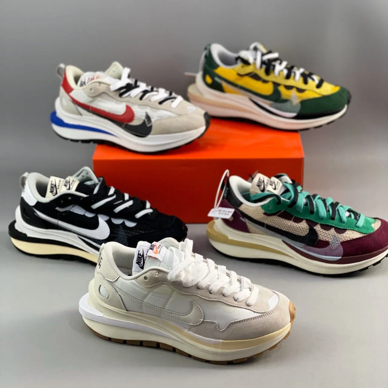 Sapatilhas Nike Full Color para homem sacai Vaporwaffle 3.0 para mulher