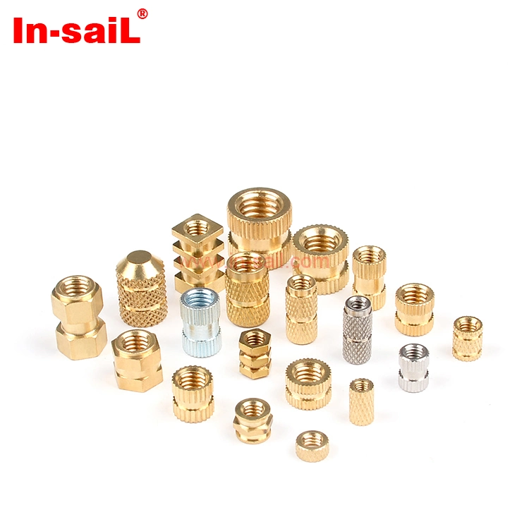 قالب الإدخال المعدني للحزوز M2.5 Brass والحقن Mold M10X1.25 صواميل غطاء سداسي