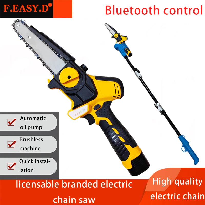 Electric Garden Tools Woodworking Bluetooth Chainsaw 6inch