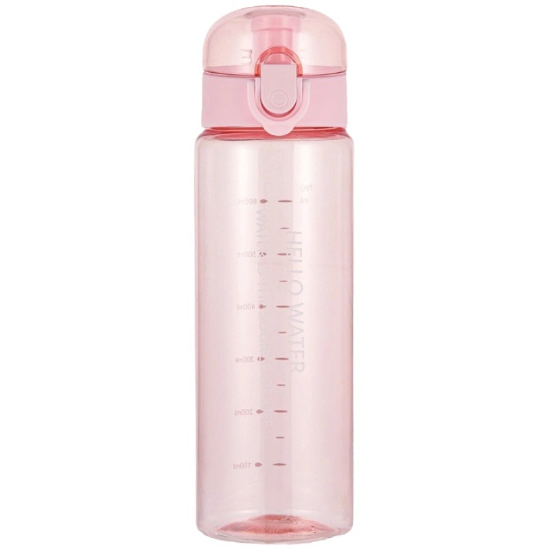 Custom 780ml Large Capacity Drinking Tea Summer Travel Cold Water Bottle with Straw