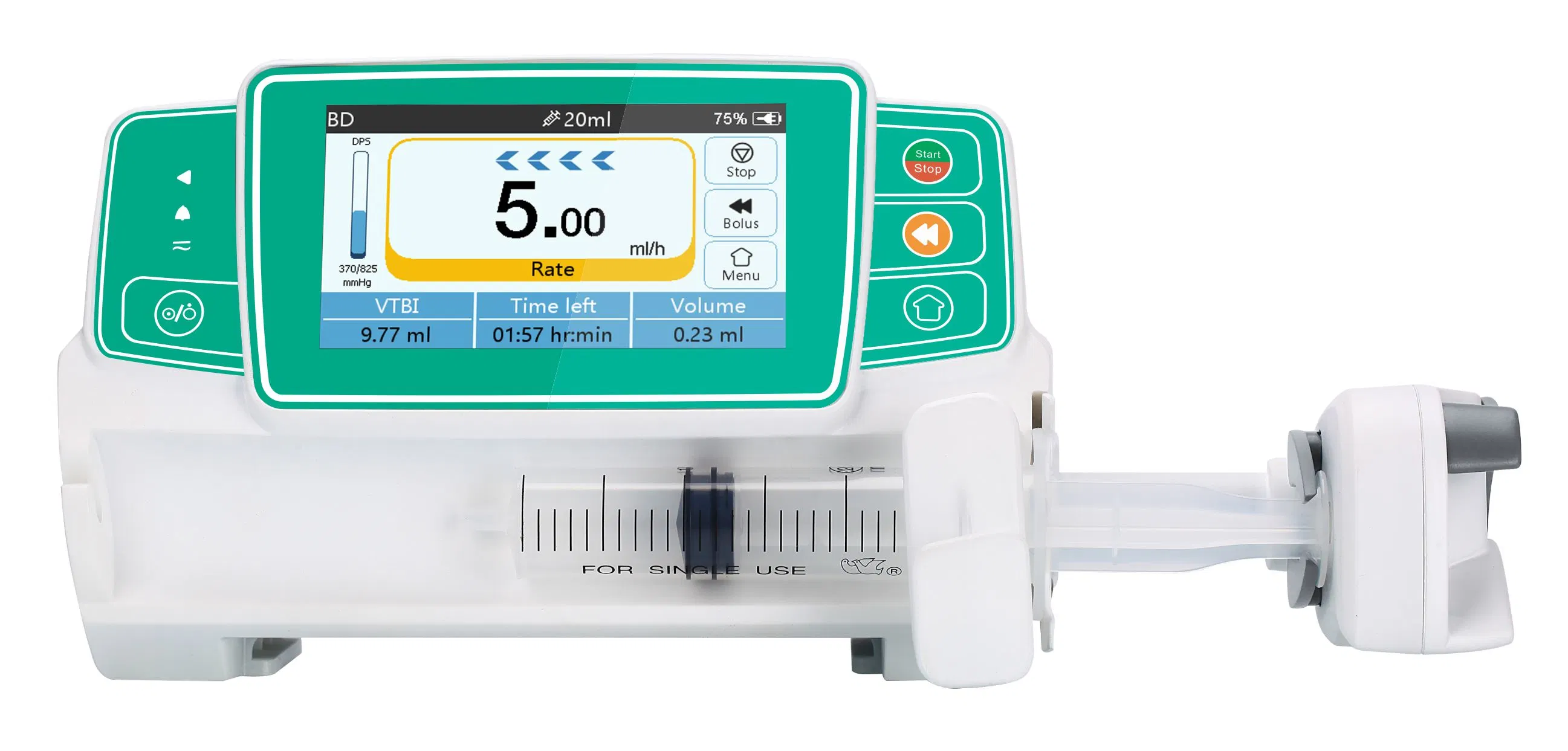 La bomba de jeringa AM-602 Fabricante de equipos médicos de la ICU Micro portátil de la bomba de jeringa de volumen con el controlador de CE, ISO