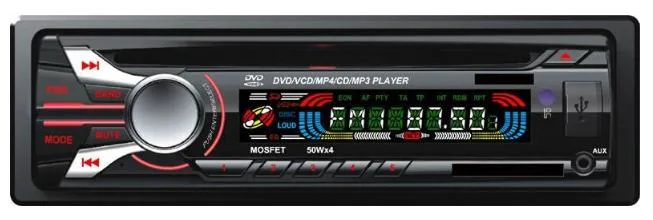 One DIN Fixed Panel Car Audio DVD Player