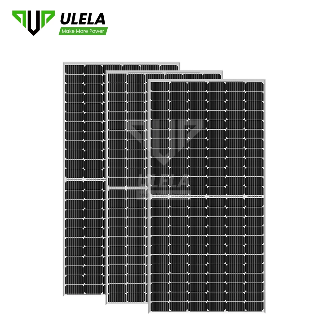 لوحة Ulela الشمسية المحمولة Fabricators لوحة أحادية البلورات بقوة 120 واط لوحات الصين الشمسية البلورية الأحادية بقدرة 166 مم بقدرة 200 واط