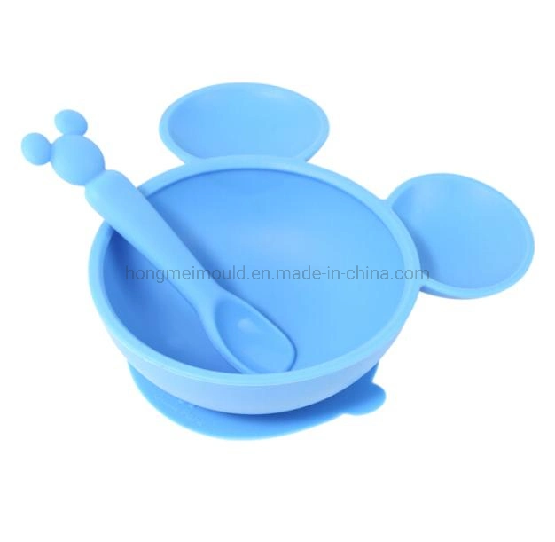 Eco-Friendly TPR Baby Tableware Injection Mould Silica Gel Bowl Injection Mould Kids Bowl Injection Mould Customized in Stock