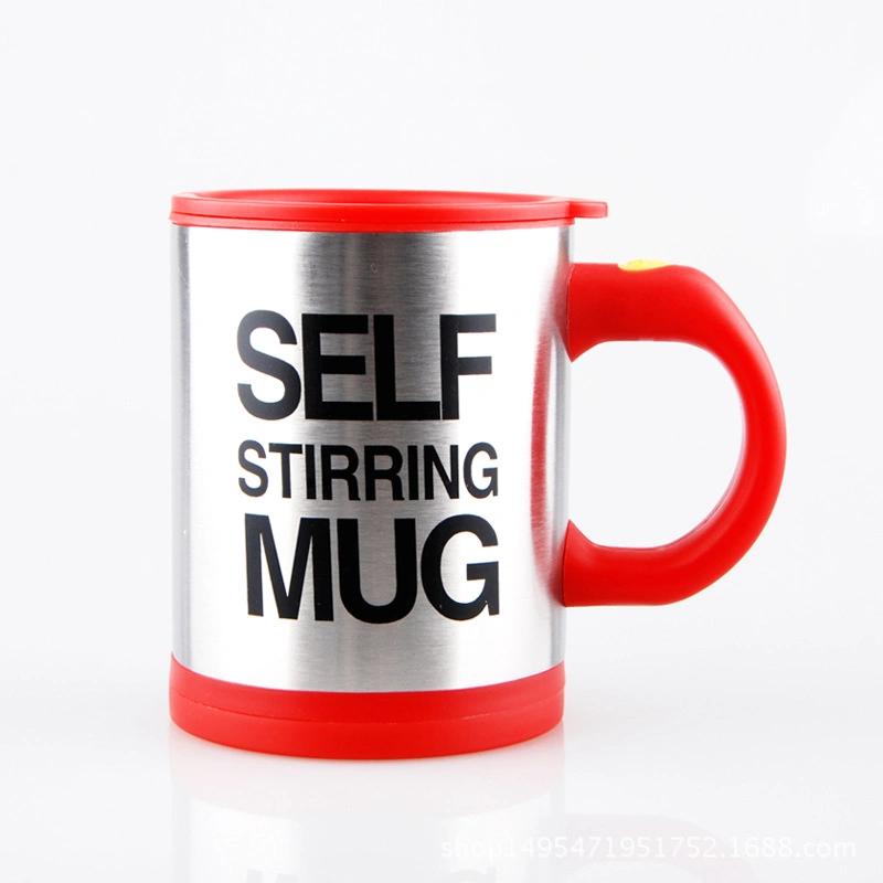 400ml Self Stirring Coffee Mug Cup Funny Electric Stainless Steel Automatic Self Mixing & Spinning Home Office Travel Mixer Cup