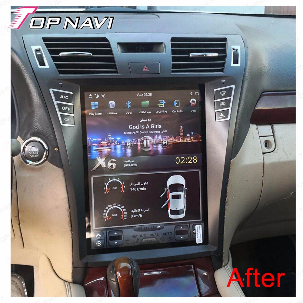 سيارة الوسائط المتعددة المشغل نظام صوت السيارة لكزس Ls460 2006-2012 نظام Android Stereo CarPlay Car GPS Unit