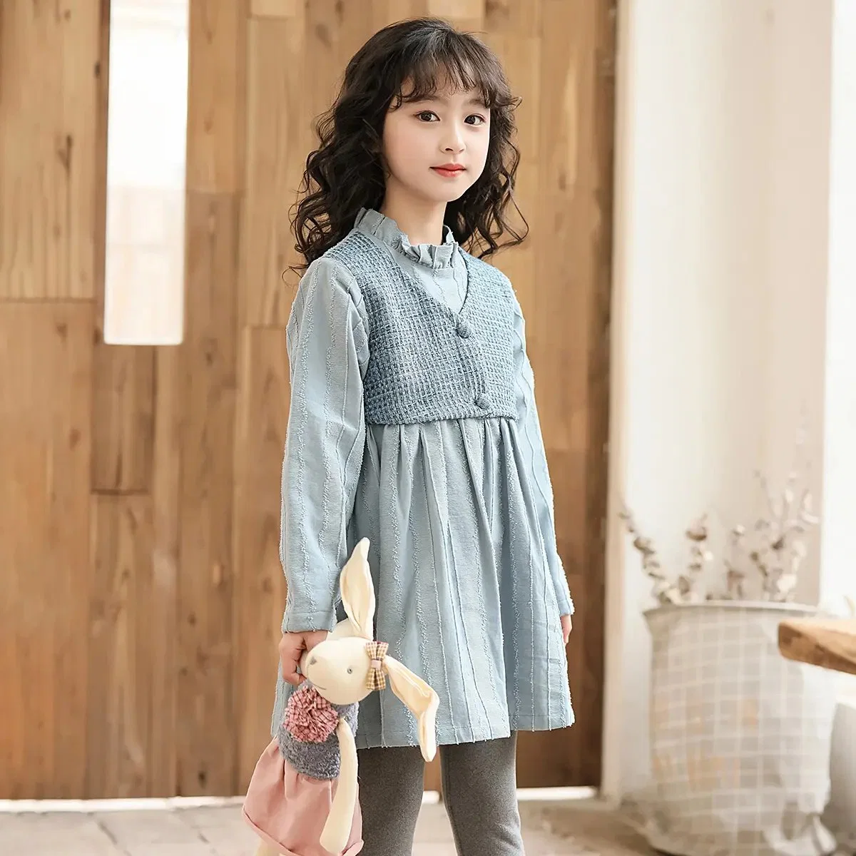 2023 New Sweet Comfortable Pure Cotton Skirt Girls Dresses Children Clothing