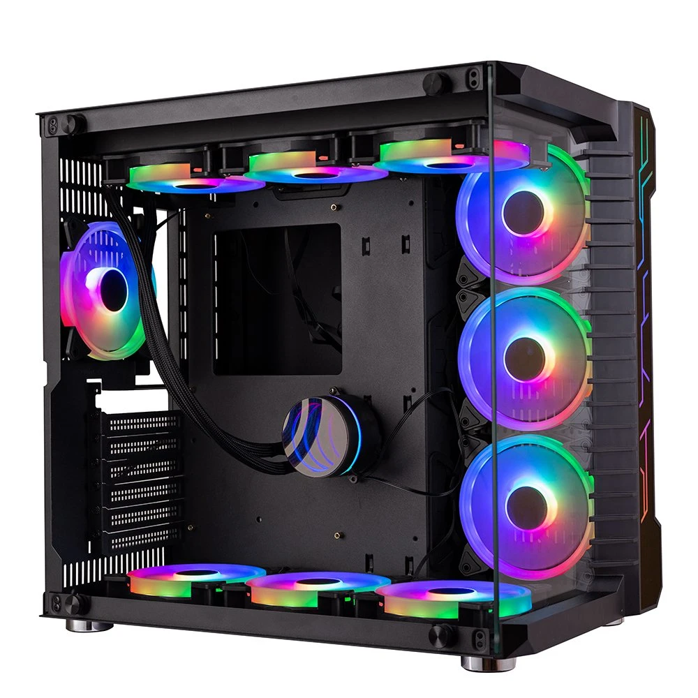 Factory Wholesale/Supplier PC Argb Automatic Color Changing Radiator Single Hole Computer Case 120mm RGB Fan