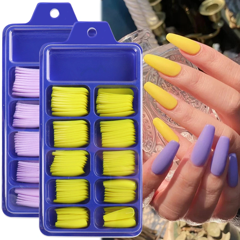 Colorful Press on Nails Acrylic Fake Nail Tips