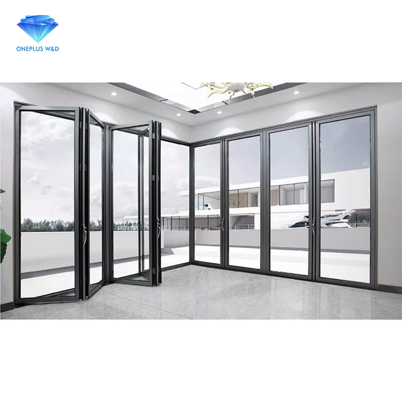 High quality/High cost performance  Aluminium Profile Frame Waterproof Soundproof Folding Door