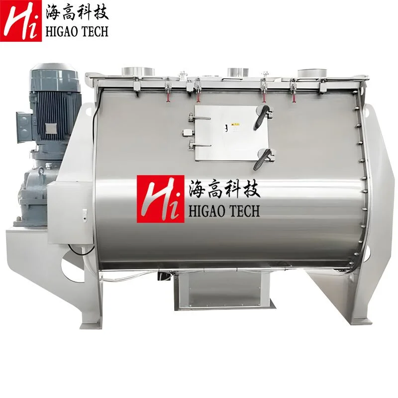 Industrial Organic Powder Zero Gravity Double Shaft Paddle Blender Mixer