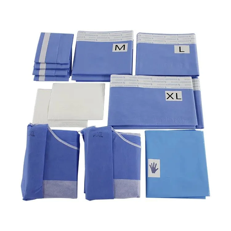 Trousse de drape médicale de haute qualité pour chirurgie laparotomie personnalisée jetable médicale Kits chirurgicaux universels Drape Universal Pack