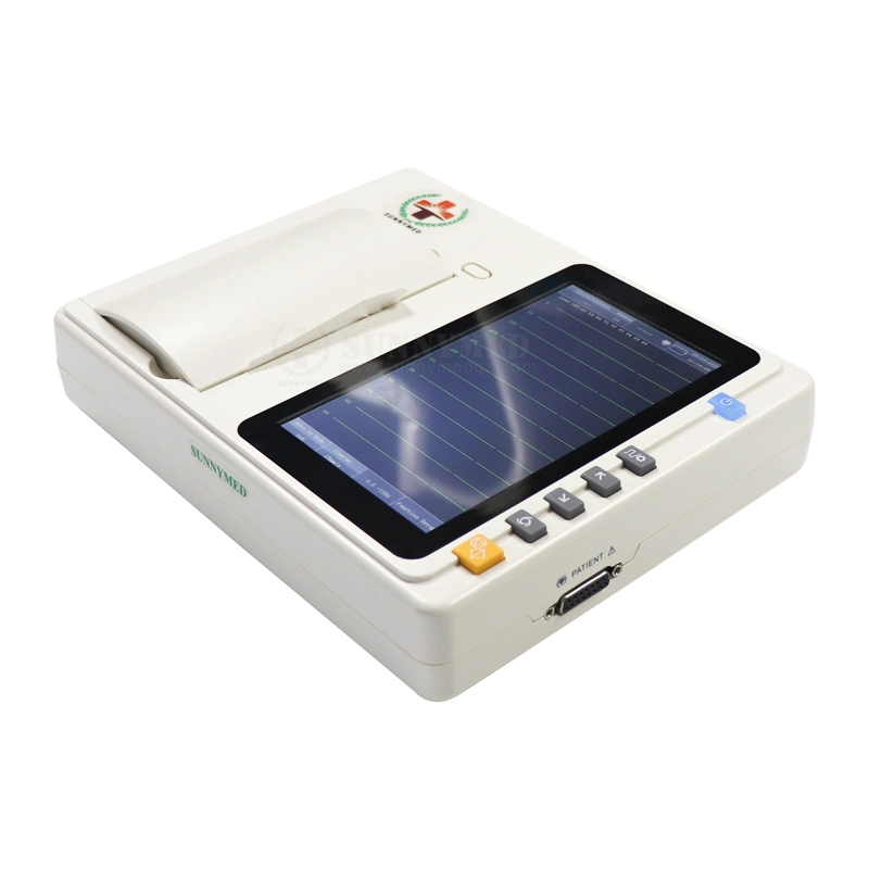 Sy-H004 tres médicos de ECG de canal caliente de Venta barato precio ECG portátil