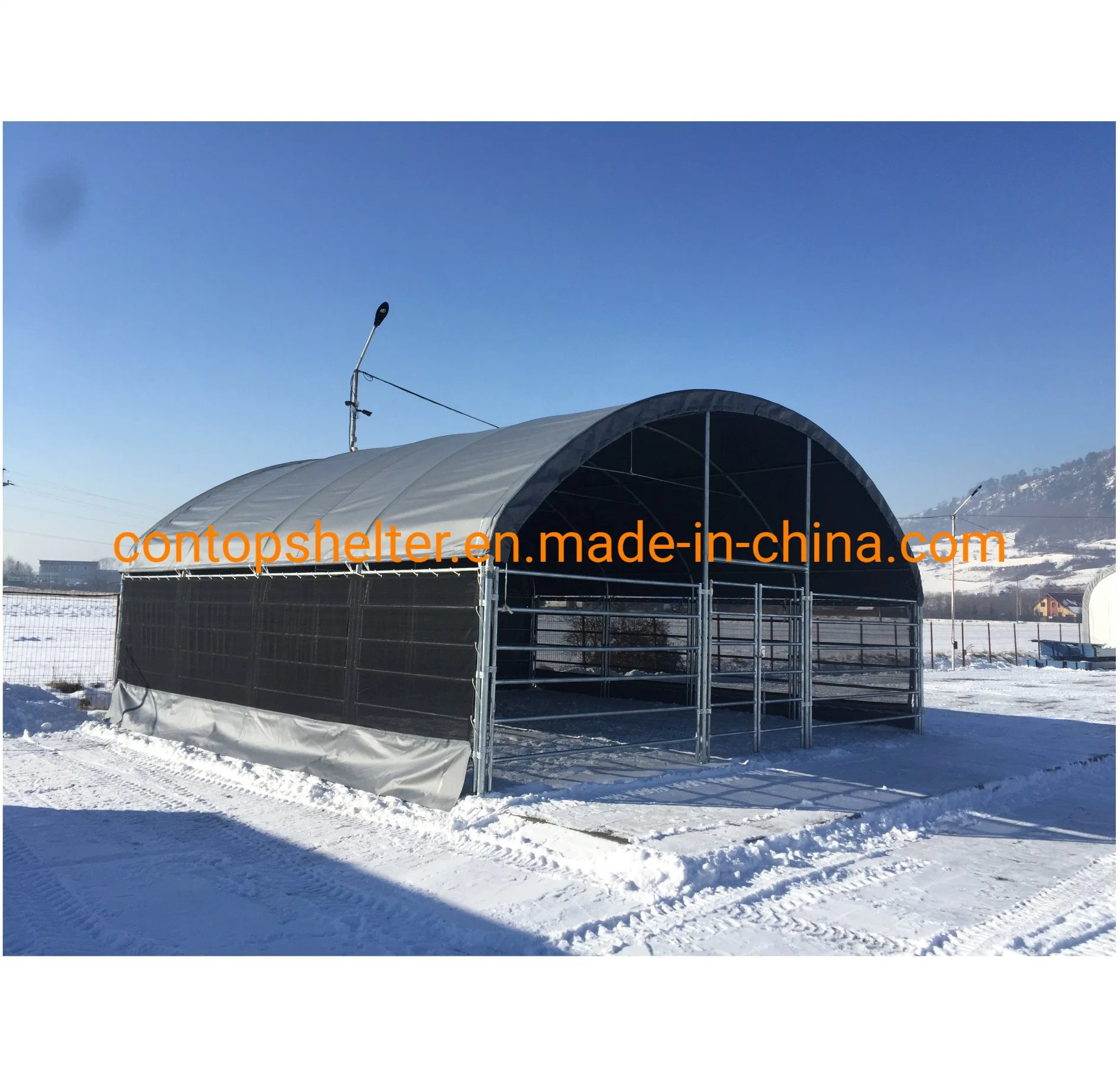 6X63.7m Cattle Tent Animal Dome Shelter Livestock Tent