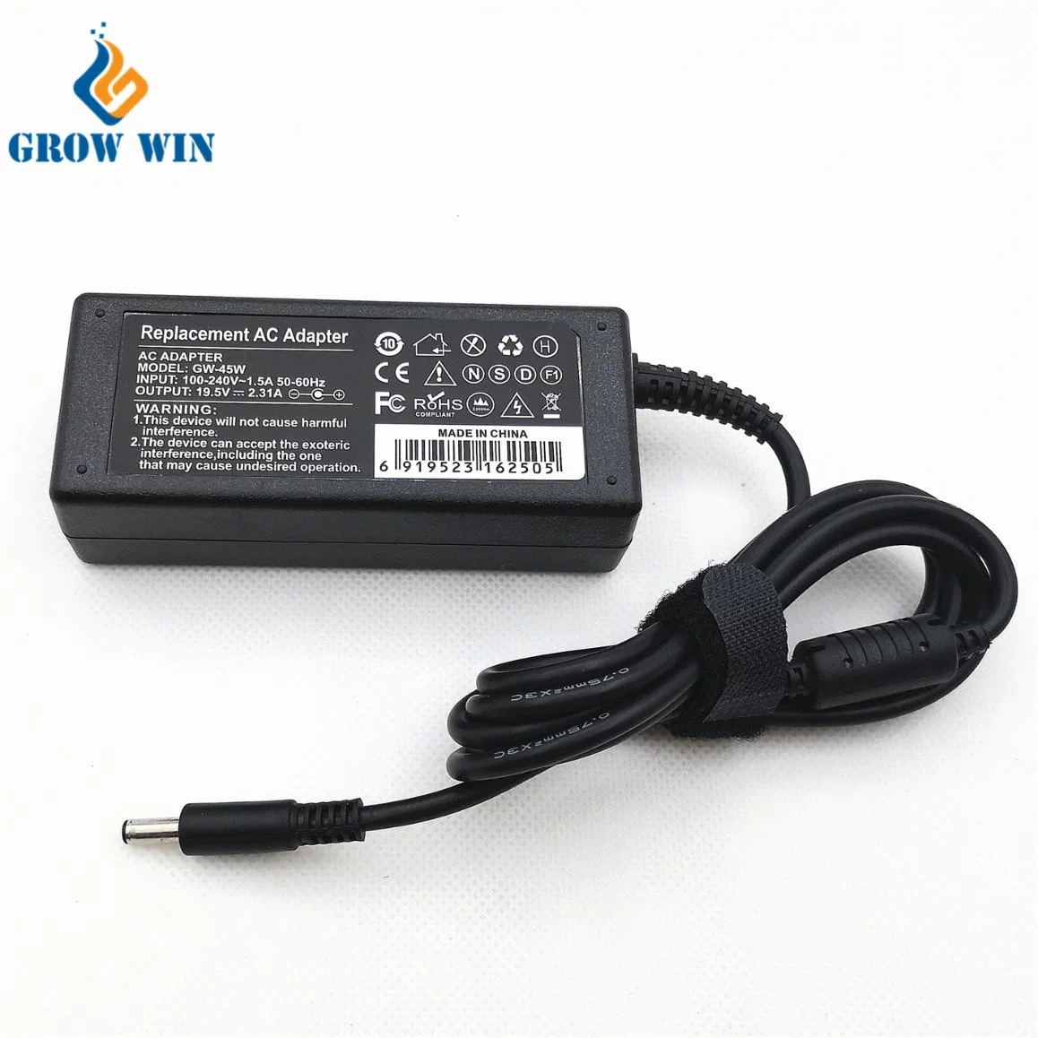 Hot Sale DELL Laptop Adapter 45W 19.5V 2.31A Small Pin AC Power Adapter