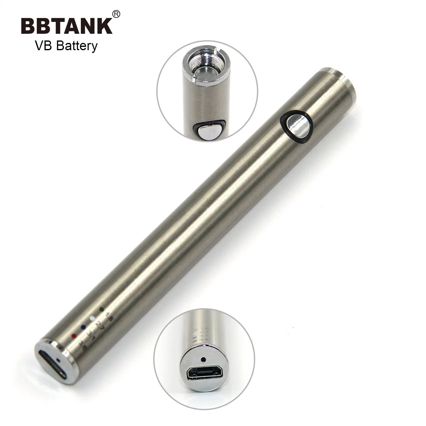 Bateria de Bbtank Vb 510 Rosca com função de pré-aquecimento com diferentes configurações de tensão