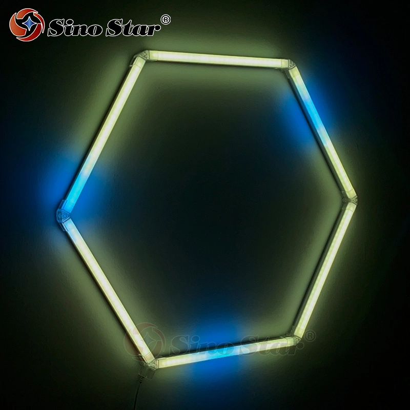 New Arrival Assembled Decorative Geometric Hexagon Lighting RGB LED Fashion Lamp