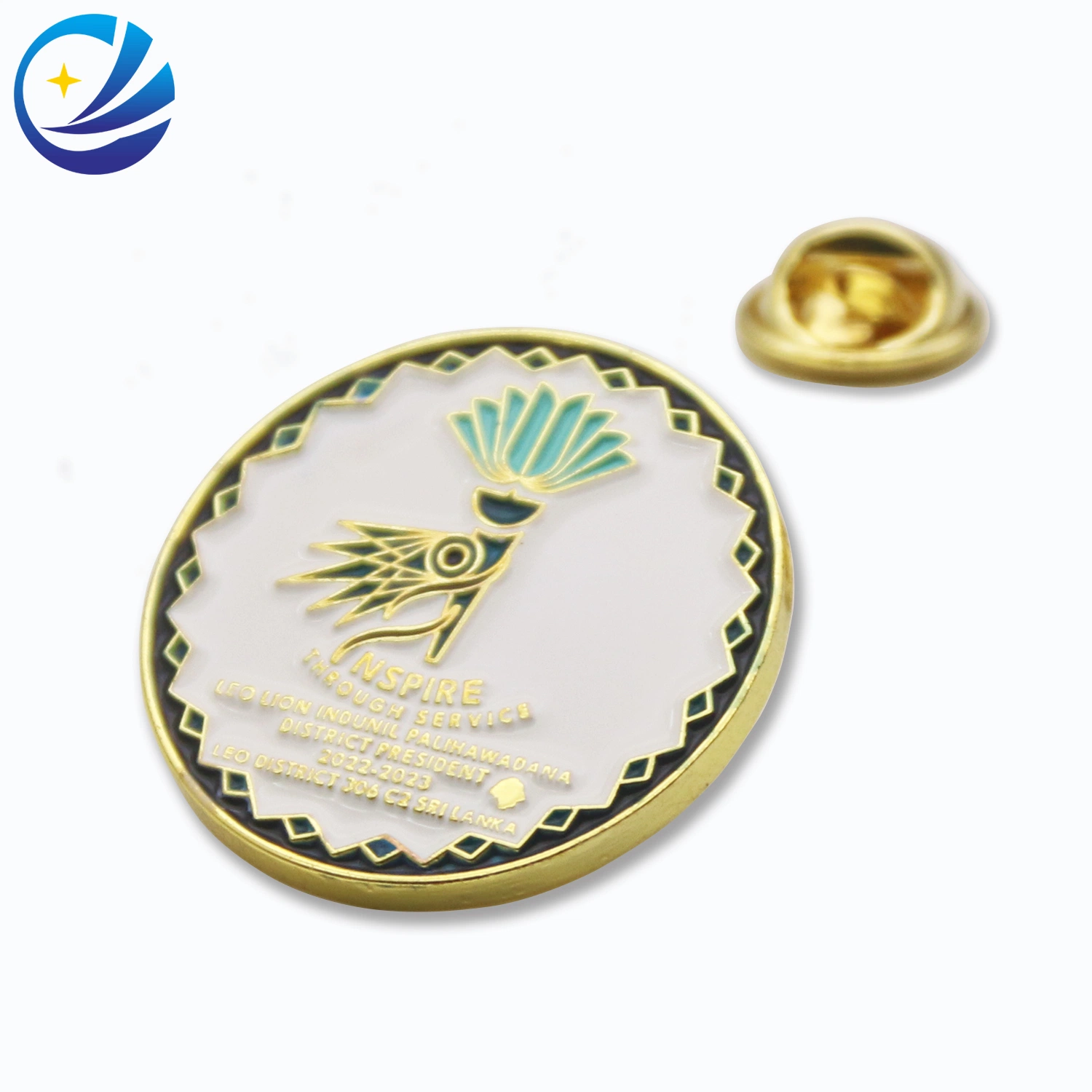 Wholesale/Supplier Hat Pins Heavy Duty Badge Holder Reel Promotional Products Custom Metal Logo Badge