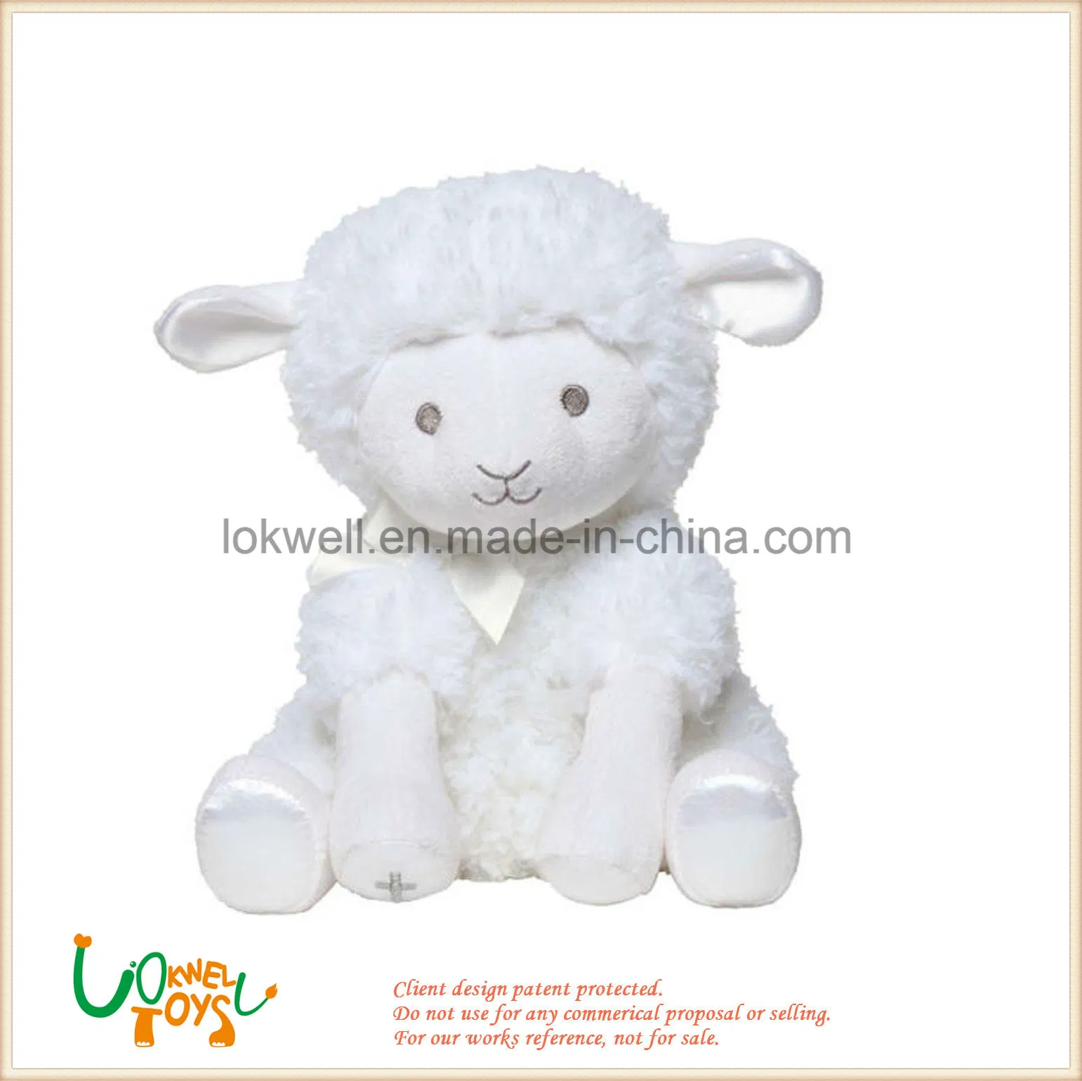 Cute Soft Plush White Shape Sheep Stuffed Toys for Kids