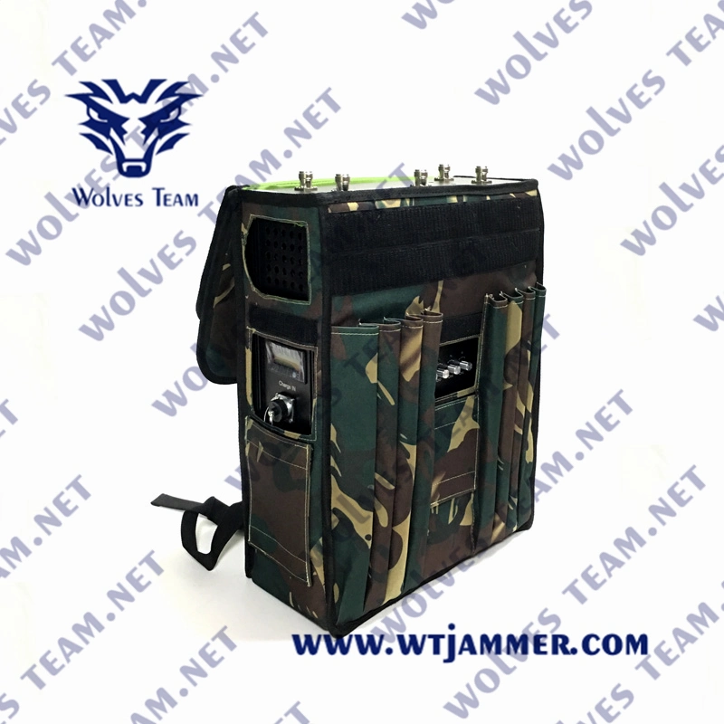 Lightweight Backpack Ied UHF VHF WiFi 3G 4G 5g GPS Cell Phone Signal Jammer