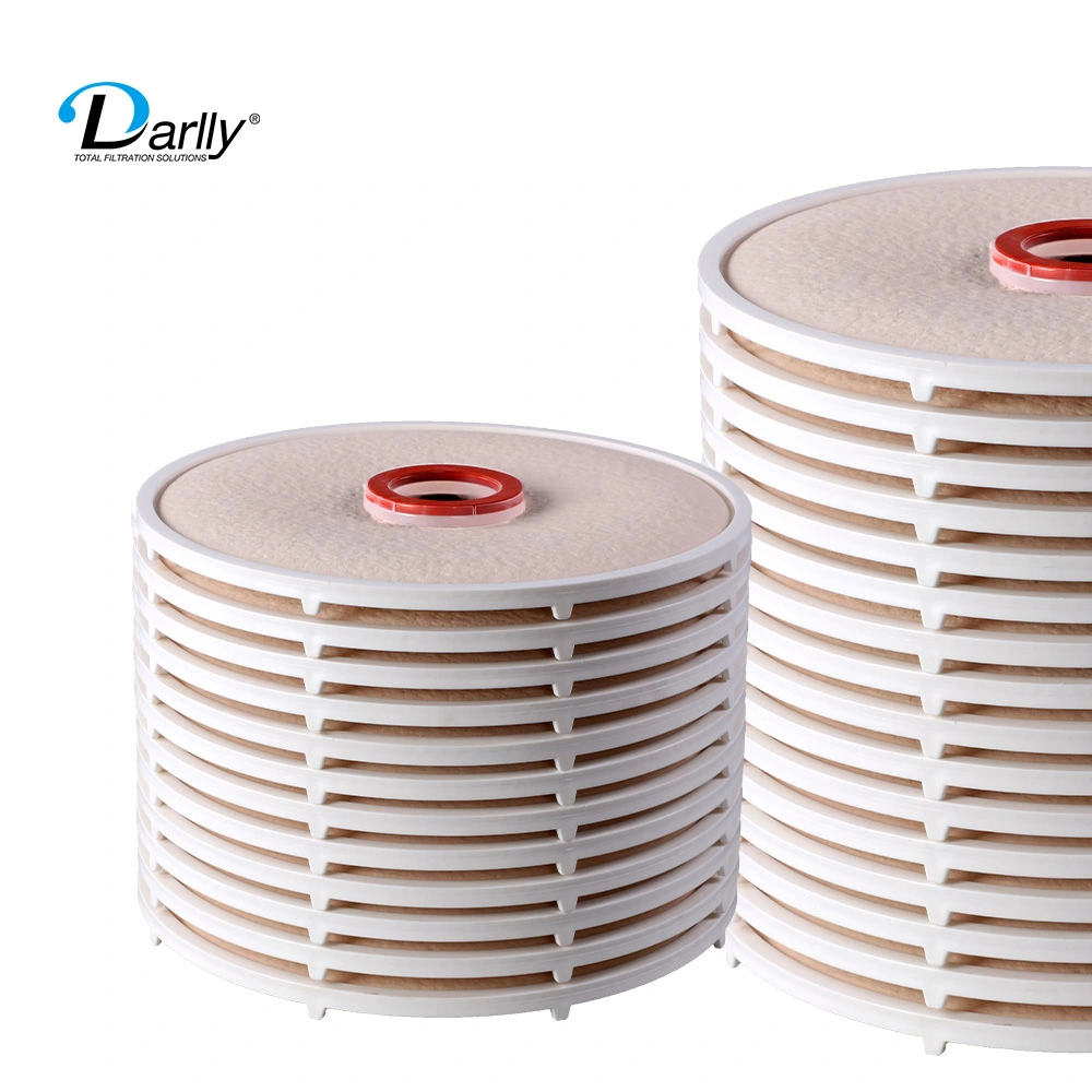 High quality/High cost performance Cellulose Fibers Lenticular Filters Depth Disc Filtration 12 Inches / 16 Inches