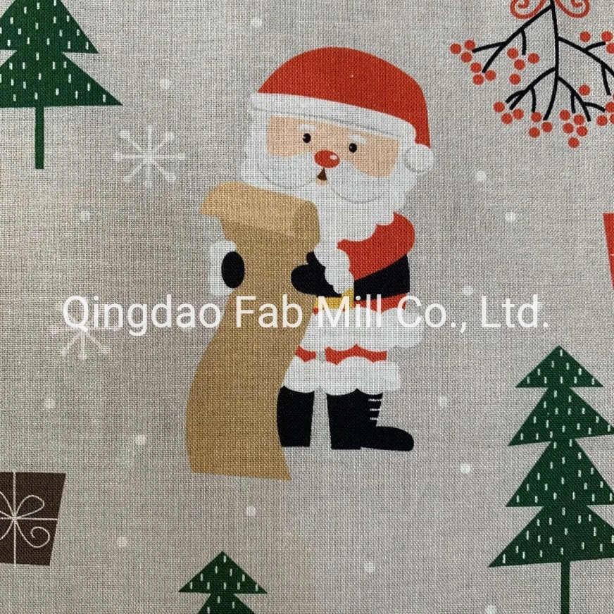 Weihnachten Digital bedruckte Baumwollgewebe für Patchwork und Quilt