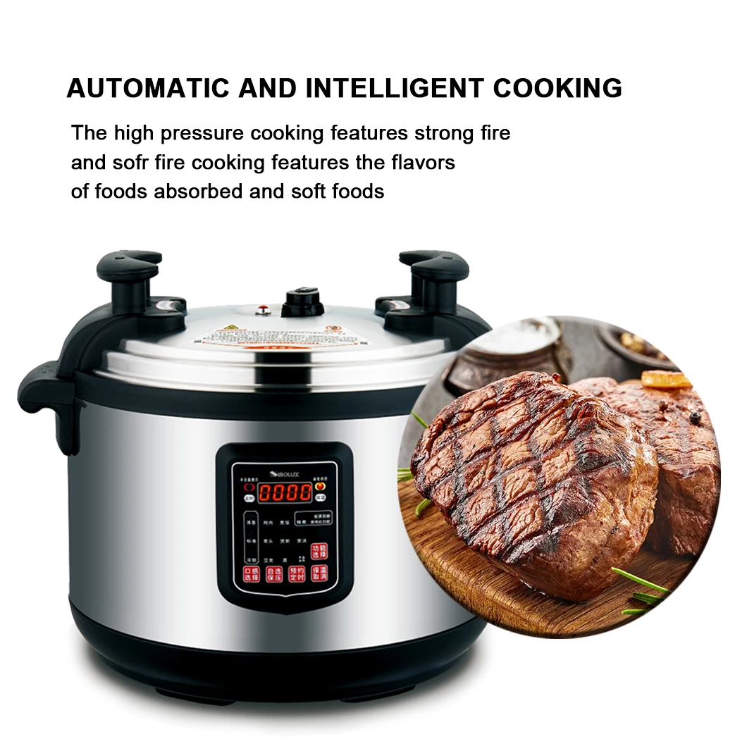 21L 3000W Kitchen Appliance Saucepan Multifunctional Commercial Pressure Cooker with 24h Reservation