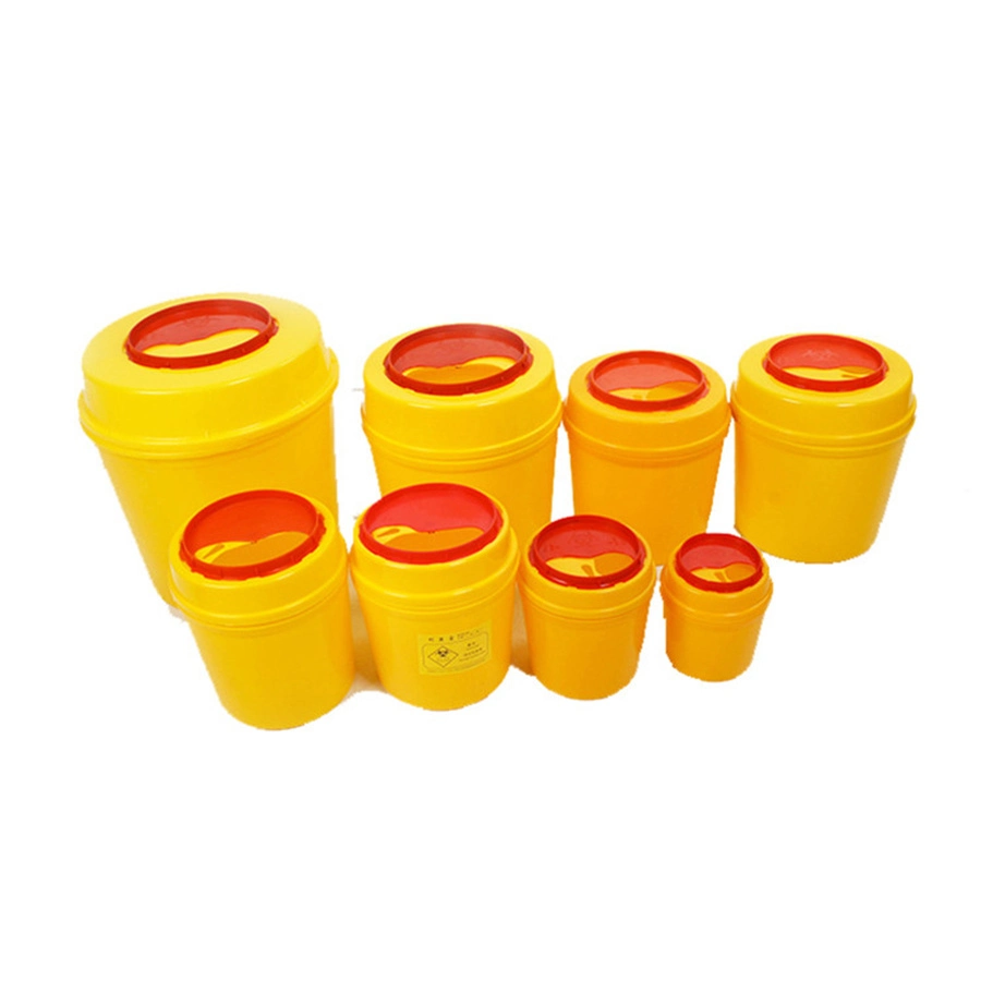 Medmount Medical Disposable 1L 3L 4L 5L 6L 8L 10L دائري / مربع نفايات المخاطر البيولوجية البلاستيك الشراب الإبرة