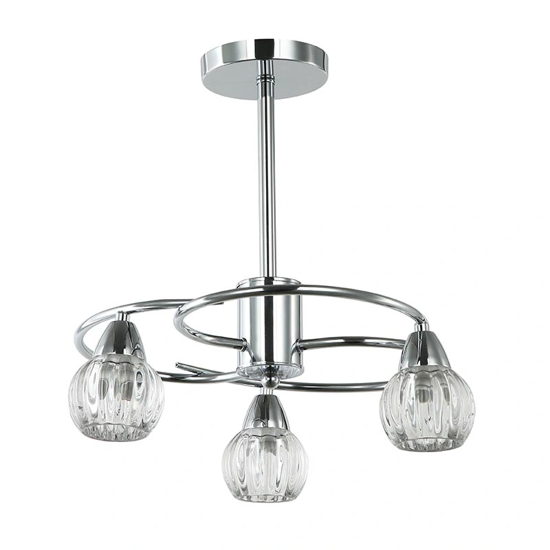 Modern Hanging Light Pendant Chandelier Glass Lamp E27
