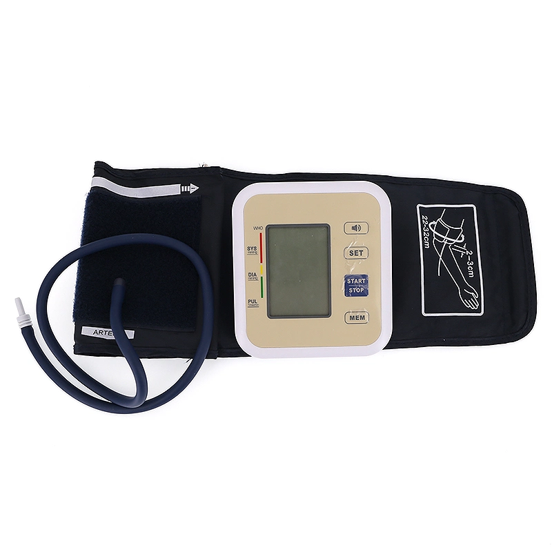 Portable Armband Digital Voice Sphygmomanometer with LCD Screen