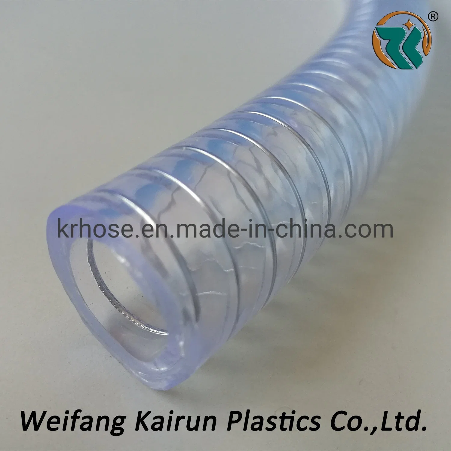 Industrial Clear Plastic PVC Tubing Steel Wire Reinforced PVC Tube Pipe Hose for Water Transfer