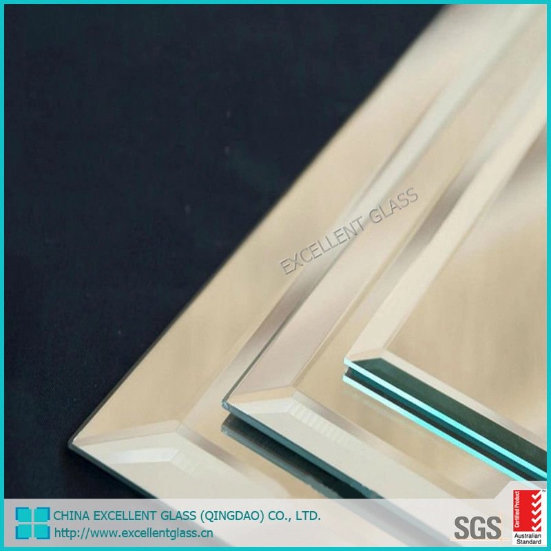 El tamaño de 4 mm/5mm/6mm Plata / aluminio Cristal de espejo para baño, Muebles