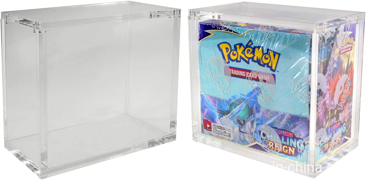 Hot Sale Factory Supply Custom Pokemon Clear Acrylic Case - Booster Box - Elite Trainer Box