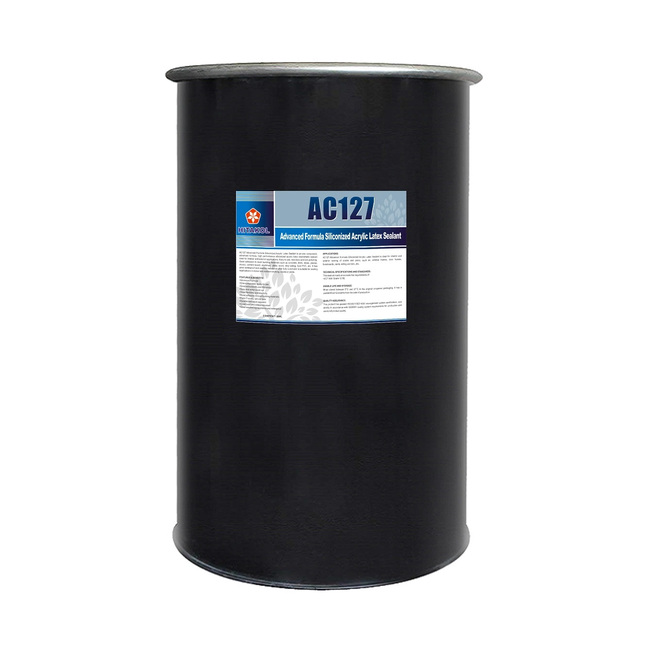 Advanced Formula Siliconized Acrylic Caulk (200L Drum/Barrel Bulk Packaging)