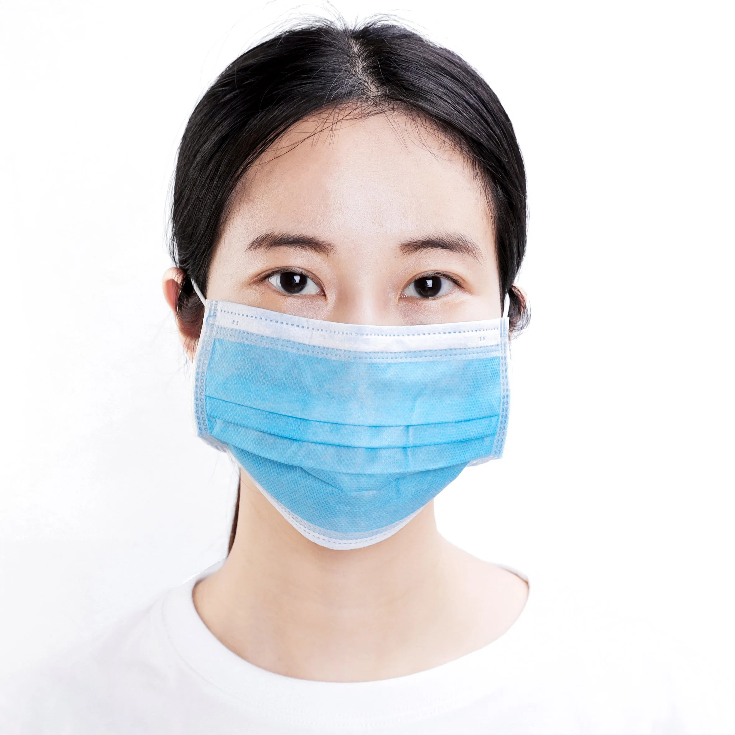 Medical Supplies Disposable Blue Non Woven 3ply Face Mask