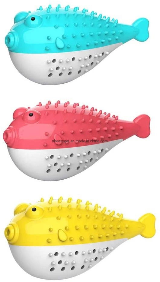 Cat Pet Toothbrush, Fish Shape Built-in Small Bell, Refillable Catnip Simulation Fish Teeth Cleaning 2 in 1 Chew Toys Esg12406