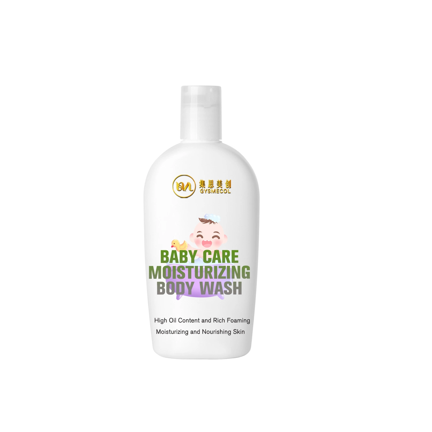 Custom Colorful and High Foam Gentle Wash Body Care Shower Gel for Baby