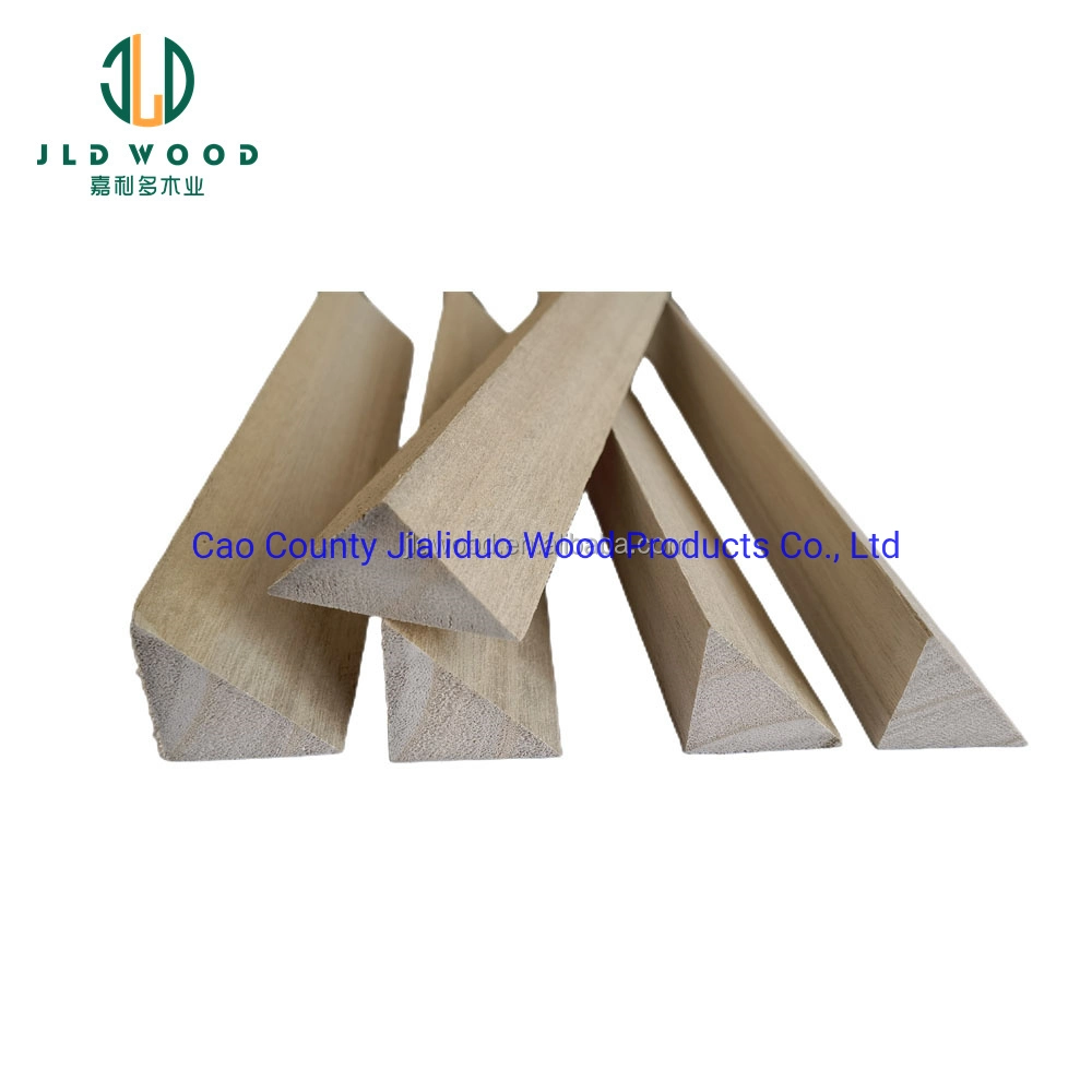 Paulownia Solid Wood Non Finger Jointed Square Chamfers